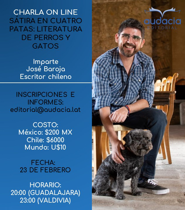 Charla literaria: Sátira en cuatro patas para profesores y amantes de la&nbsp;lectura