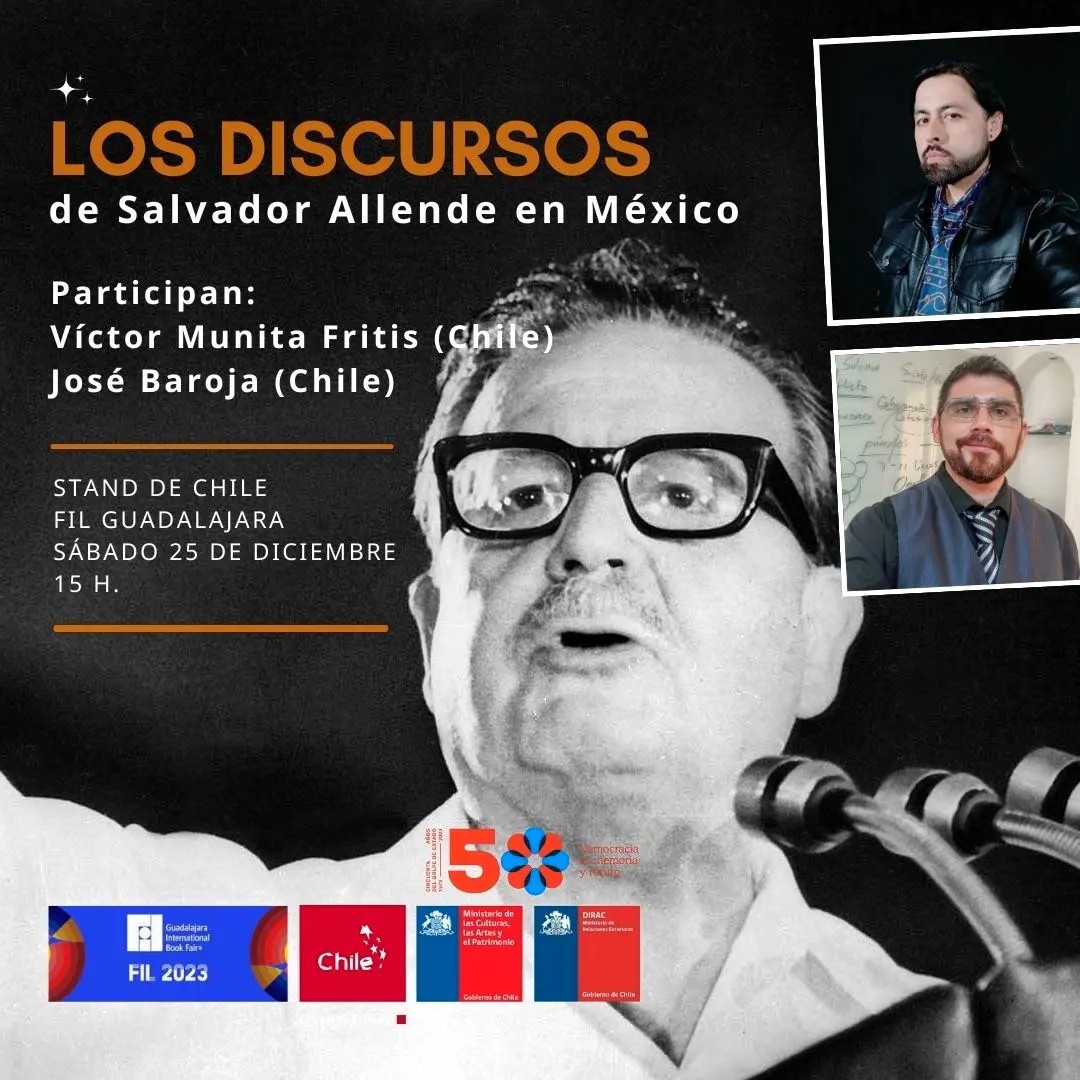 Lectura junto a Víctor Munita en la Feria del Libro de Guadalajara 2023