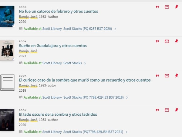 «Sueño en Guadalajara»: Cuentos de José Baroja en York University&nbsp;Libraries