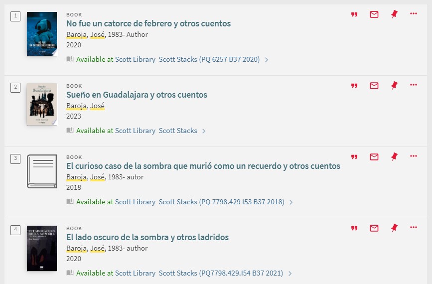 «Sueño en Guadalajara»: Cuentos de José Baroja en York University&nbsp;Libraries