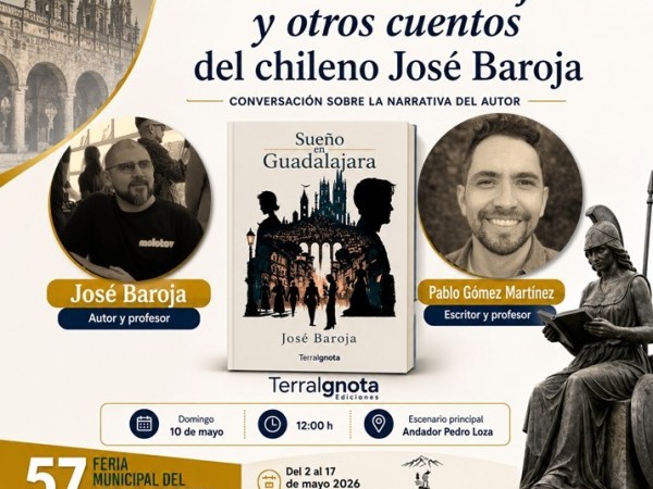 José Baroja y Pablo Gómez participan en la Feria Municipal del Libro y la Cultura de Guadalajara&nbsp;2026